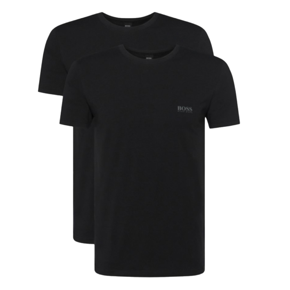 Hugo Boss T-shirt cotton stretch 2-pack zwart