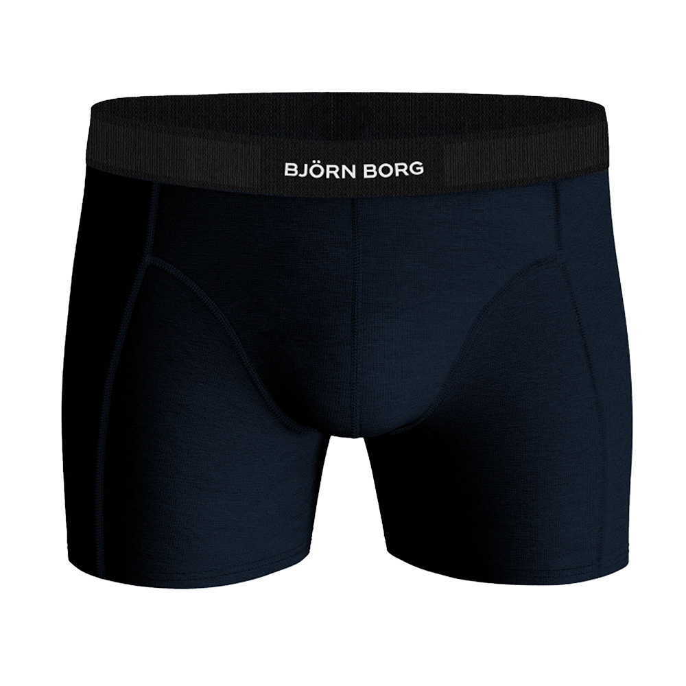 Bjorn Borg Boxershort premium cotton 2-pack zwart-blauw