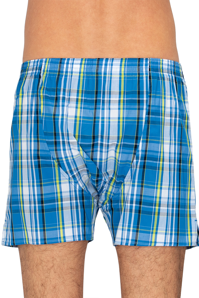 Deal Boxer blauw geruit