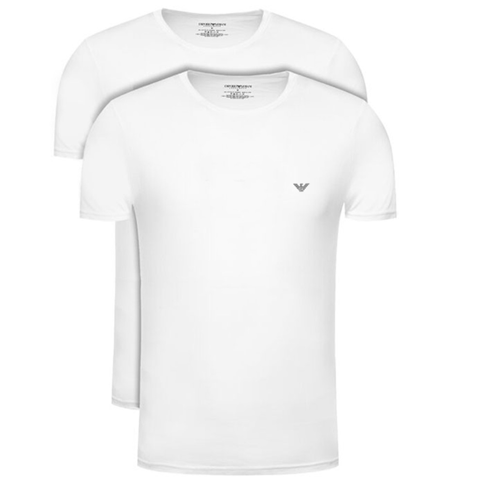 Armani T-shirts Core 2-pack wit