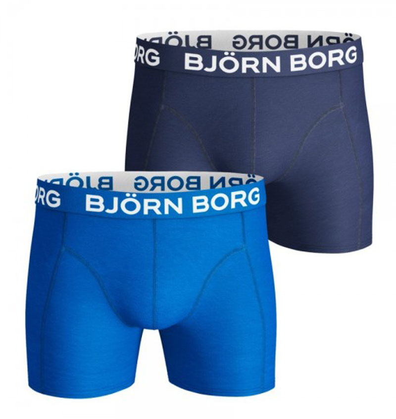 Bjorn Borg 2-Pack Boxershorts Uni Blauw & Blauw