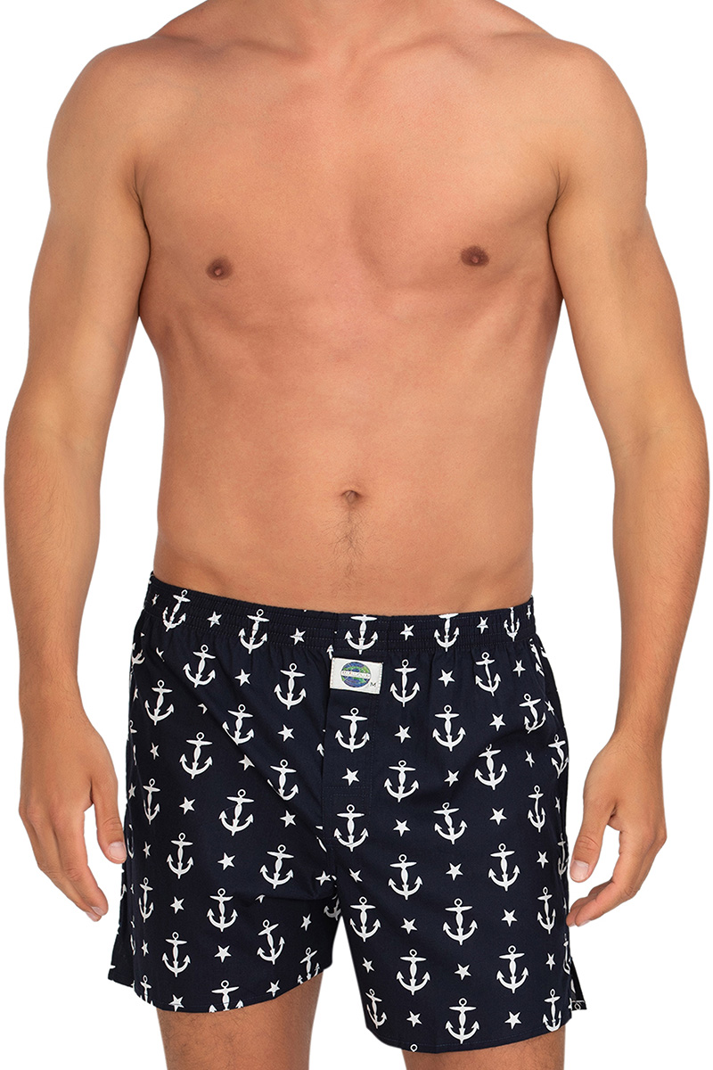 Deal boxers blauw met Anker 