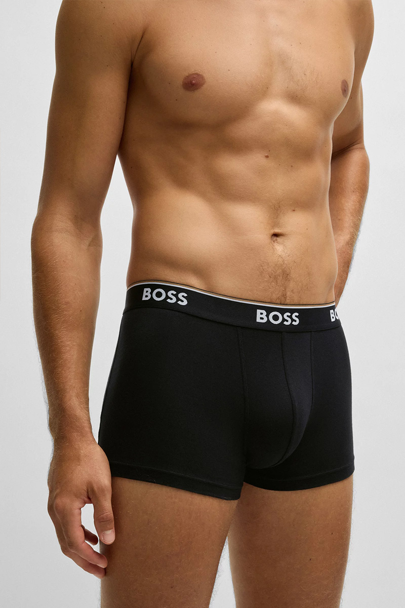 Hugo Boss Power boxershort - trunk 3-pack beige-zwart