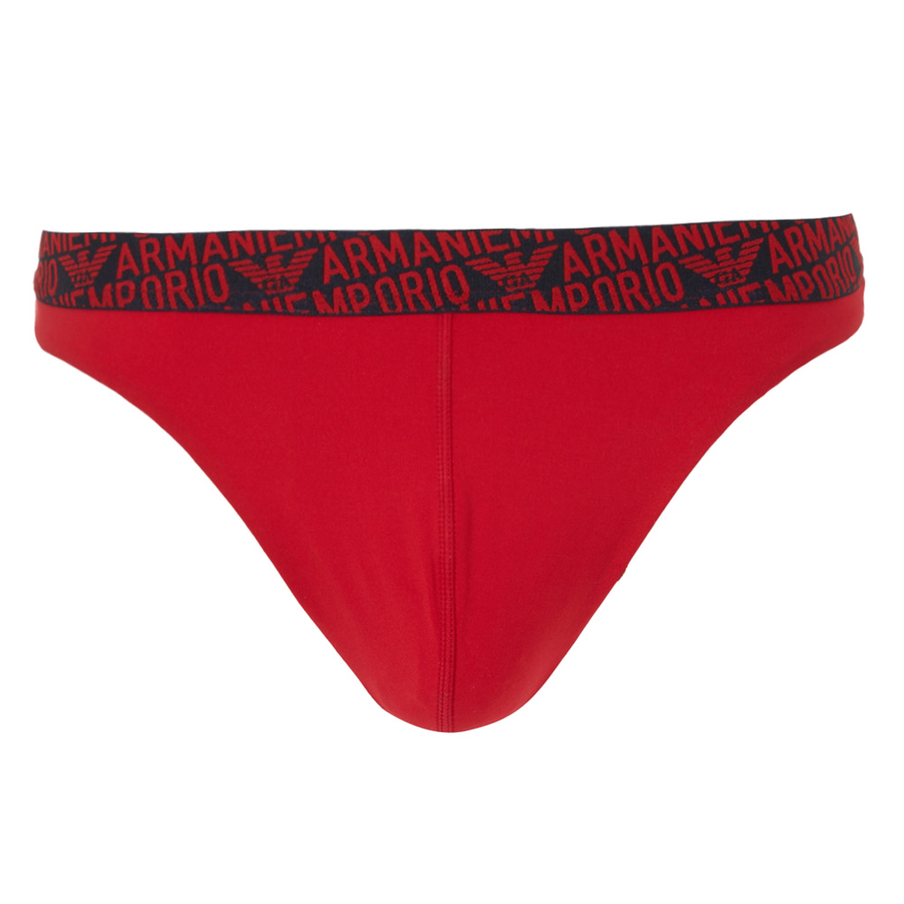 Armani string met logoband rood