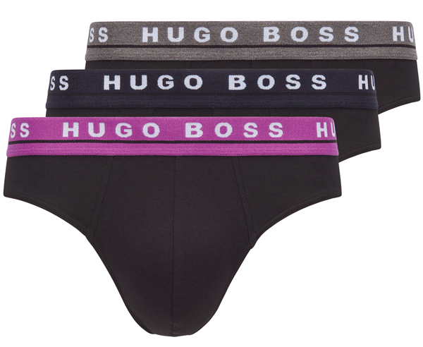Hugo Boss heren slips 3-Pack zwart