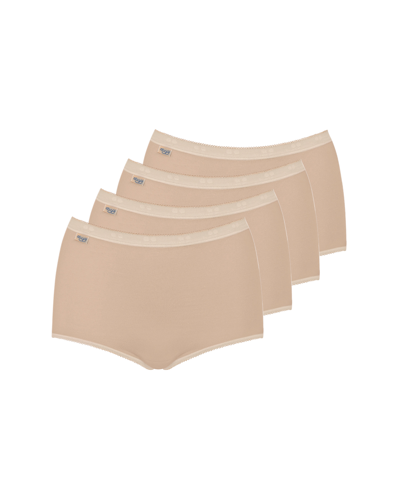 Sloggi Basic Maxi dames slip 4-Pack - 44 - beige