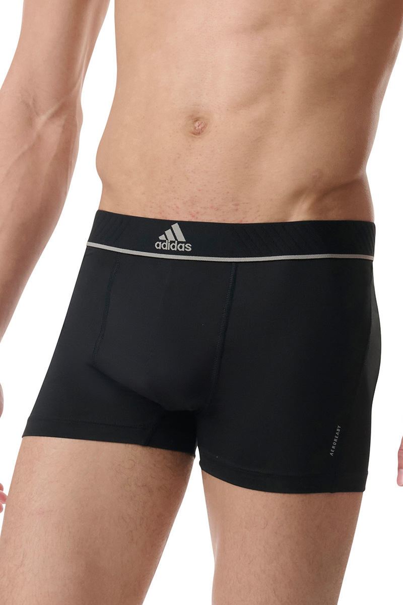 Adidas boxershorts active microfiber flex 3-pack zwart-grijs