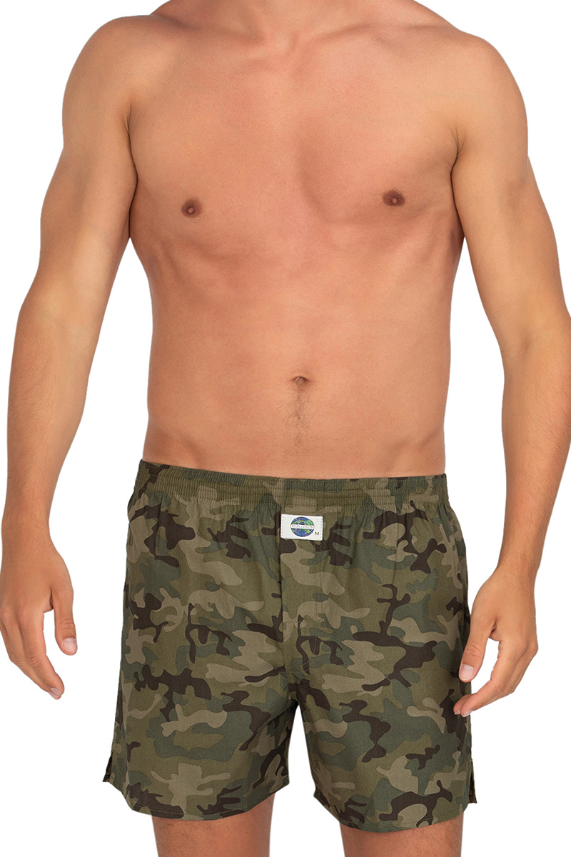 Deal boxers camouflage groen