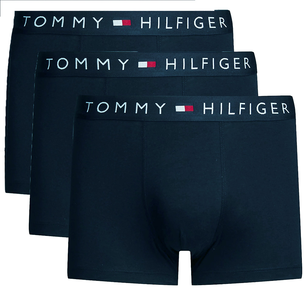 Tommy Hilfiger boxershorts 3-pack donkerblauw