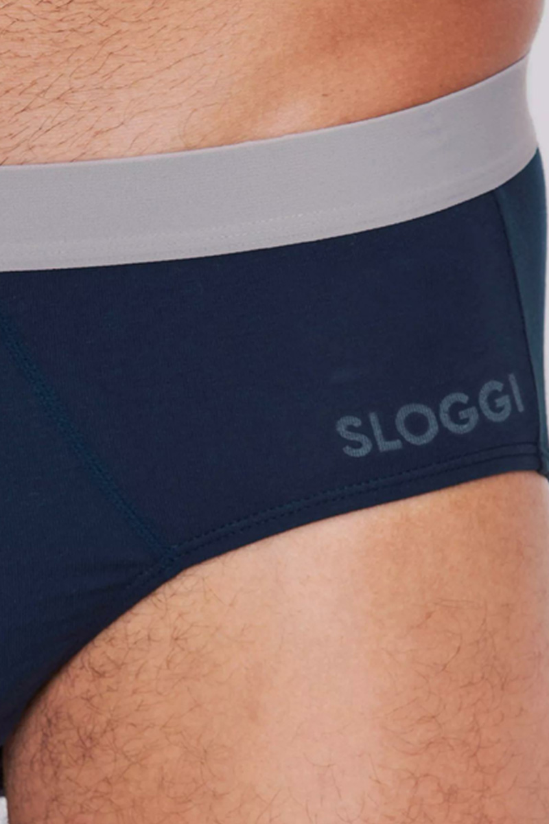 Sloggi Go abc slips 2-pack blauw  