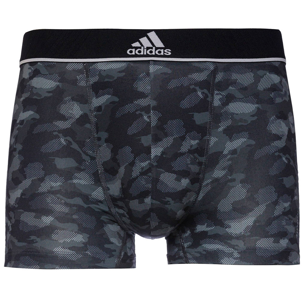 Adidas boxershorts active microfiber flex 3-pack grijs-zwart