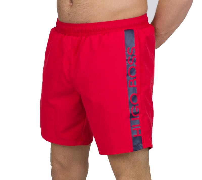 Hugo Boss Dolphin zwemshort rood-zwart