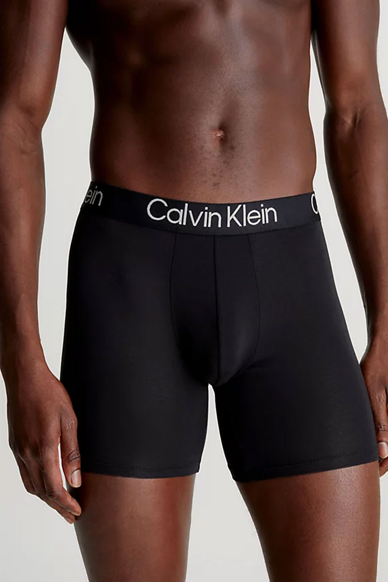 Calvin Klein Boxershorts modern structure blue-grijs-zwart 3-pack 