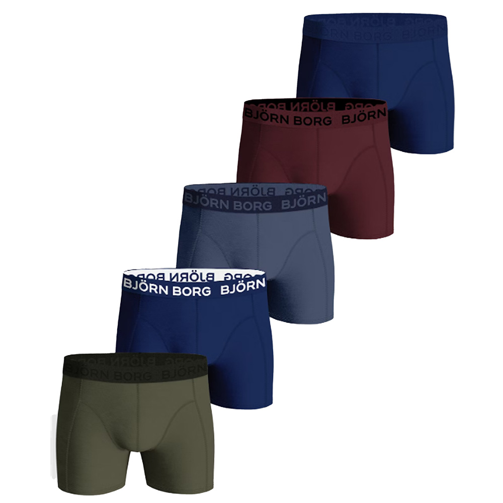 Bjorn Borg boxershorts For Boys 5-pack rood - blauw