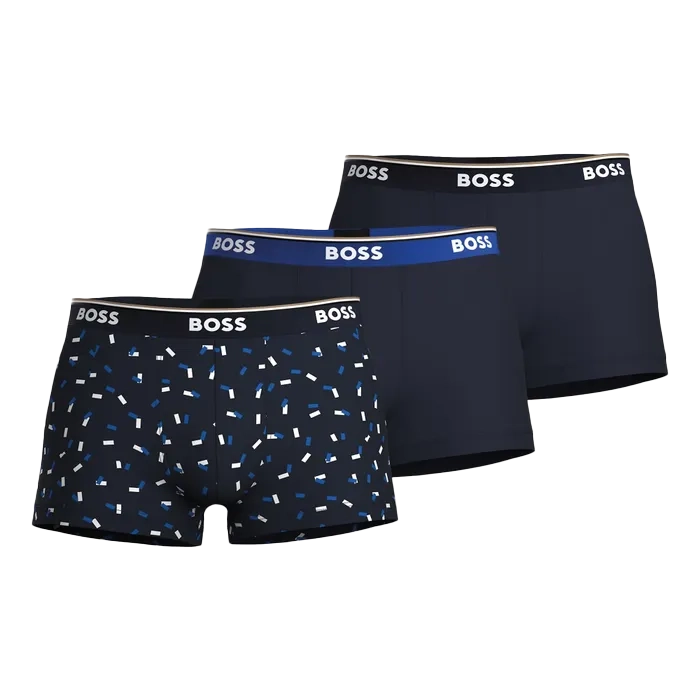 Hugo Boss BOSS power 3P boxer trunks combi blauw 961 - L