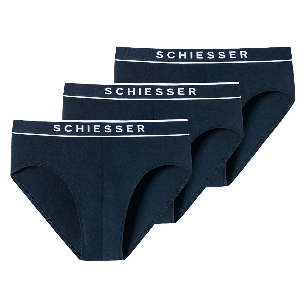 Schiesser Rio slips 95-5 3-Pack blauw