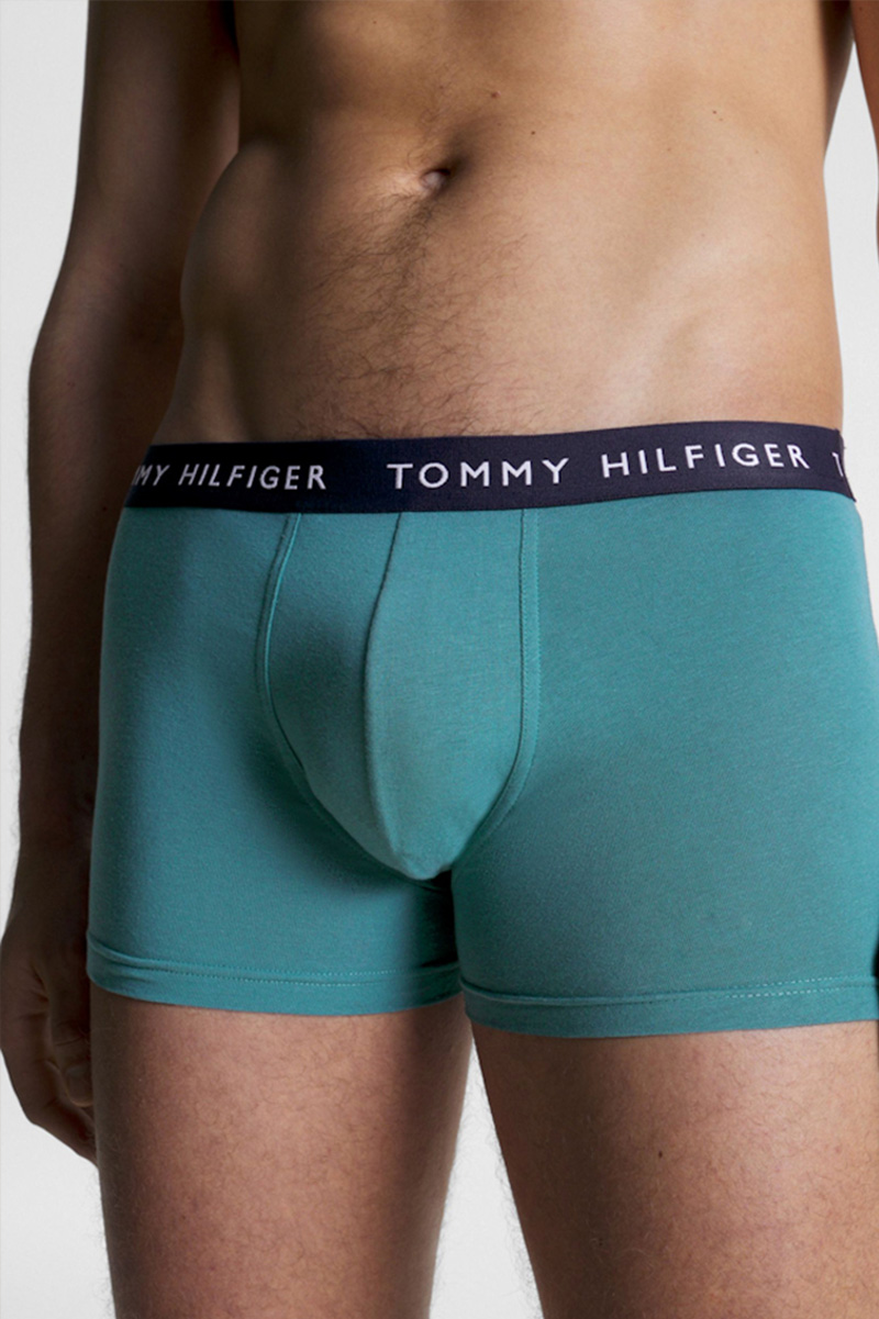 Tommy Hilfiger boxershorts 3-pack groen-grijs