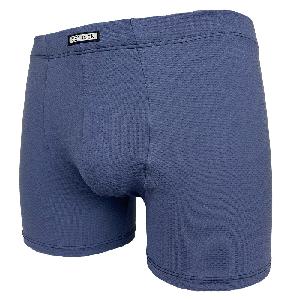 Set Boxershort microfiber Jacquard blue