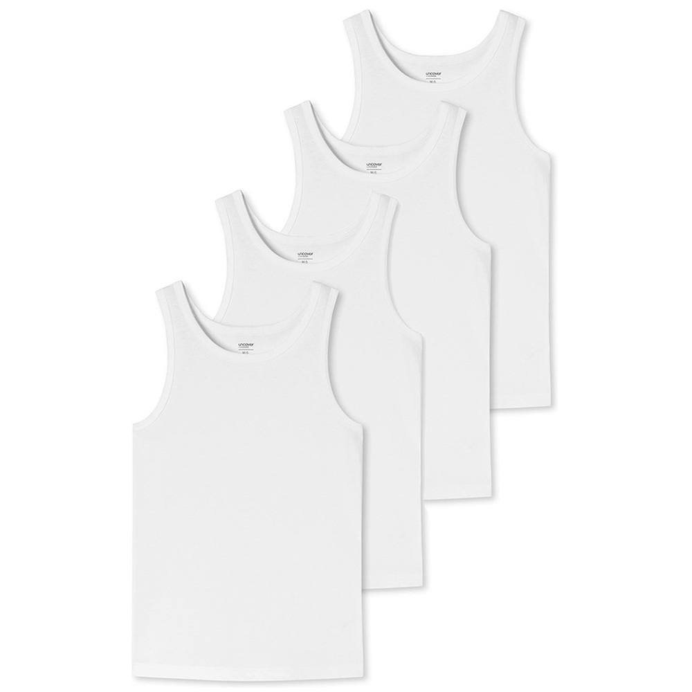 Schiesser Singlet Uncover 4-pack wit