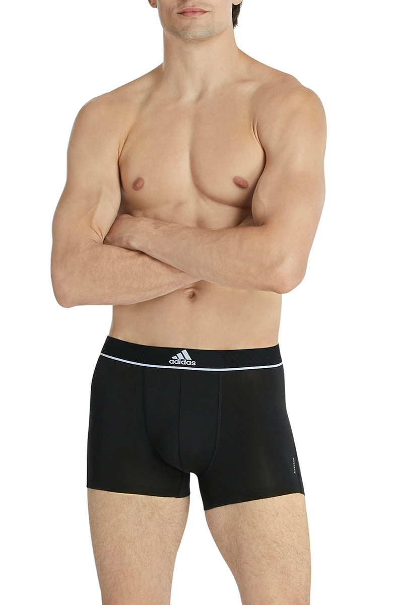 Adidas boxershorts active microfiber flex 3-pack grijs-zwart