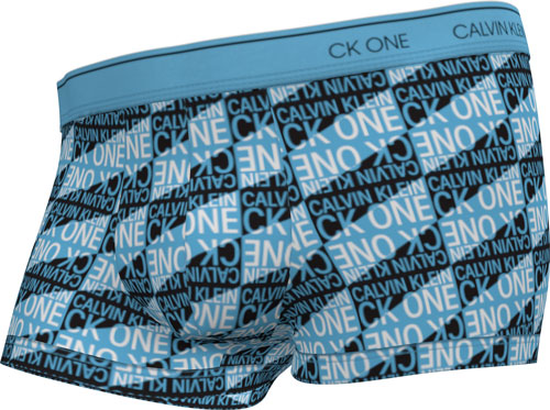 Calvin Klein boxershort microfiber blauw print