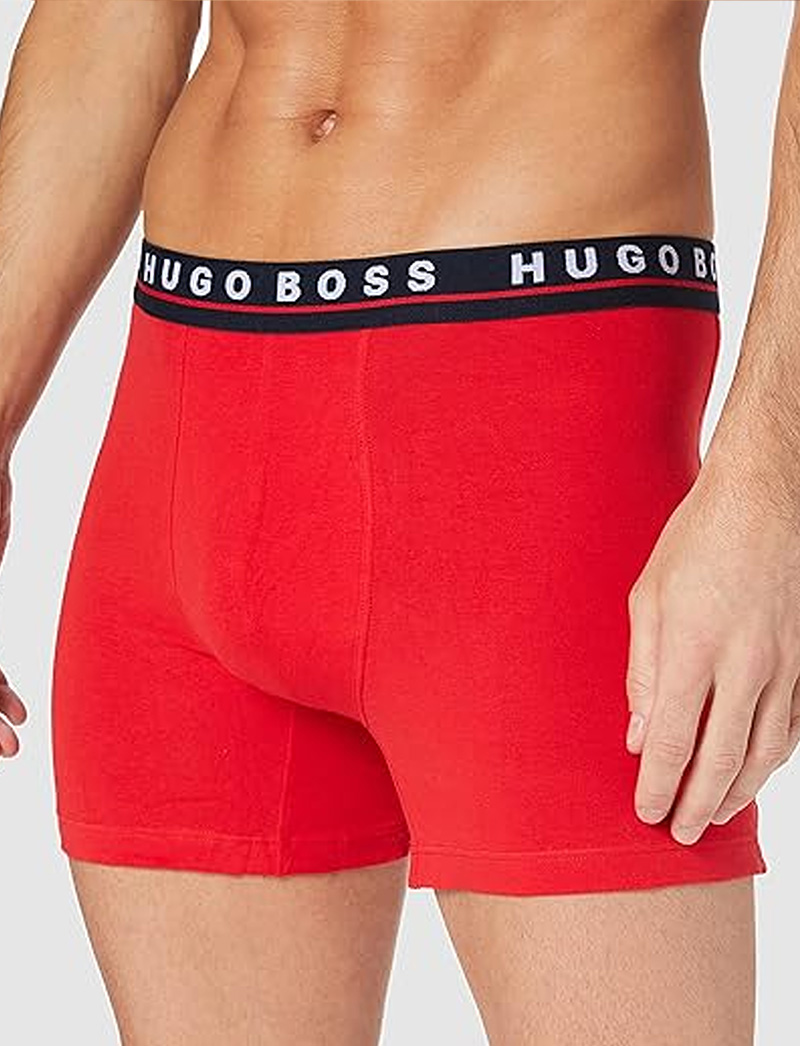 Hugo Boss Boxershorts 3-pack rood-groen-blauw