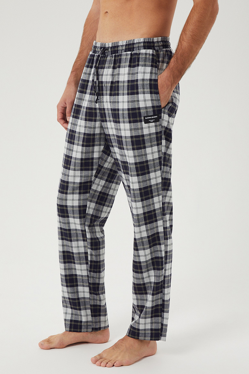 Bjorn Borg Pyjamabroek flanel grijze ruit