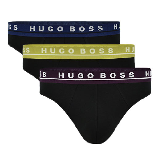 Hugo Boss mini slip 3-pack zwart